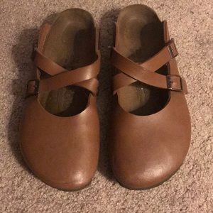 Birkenstock Birkis size 39 / 8 Dorian brown clogs